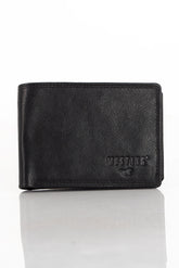 Męski Portfel Skórzany Czarny Mustang Denimo Wallet
